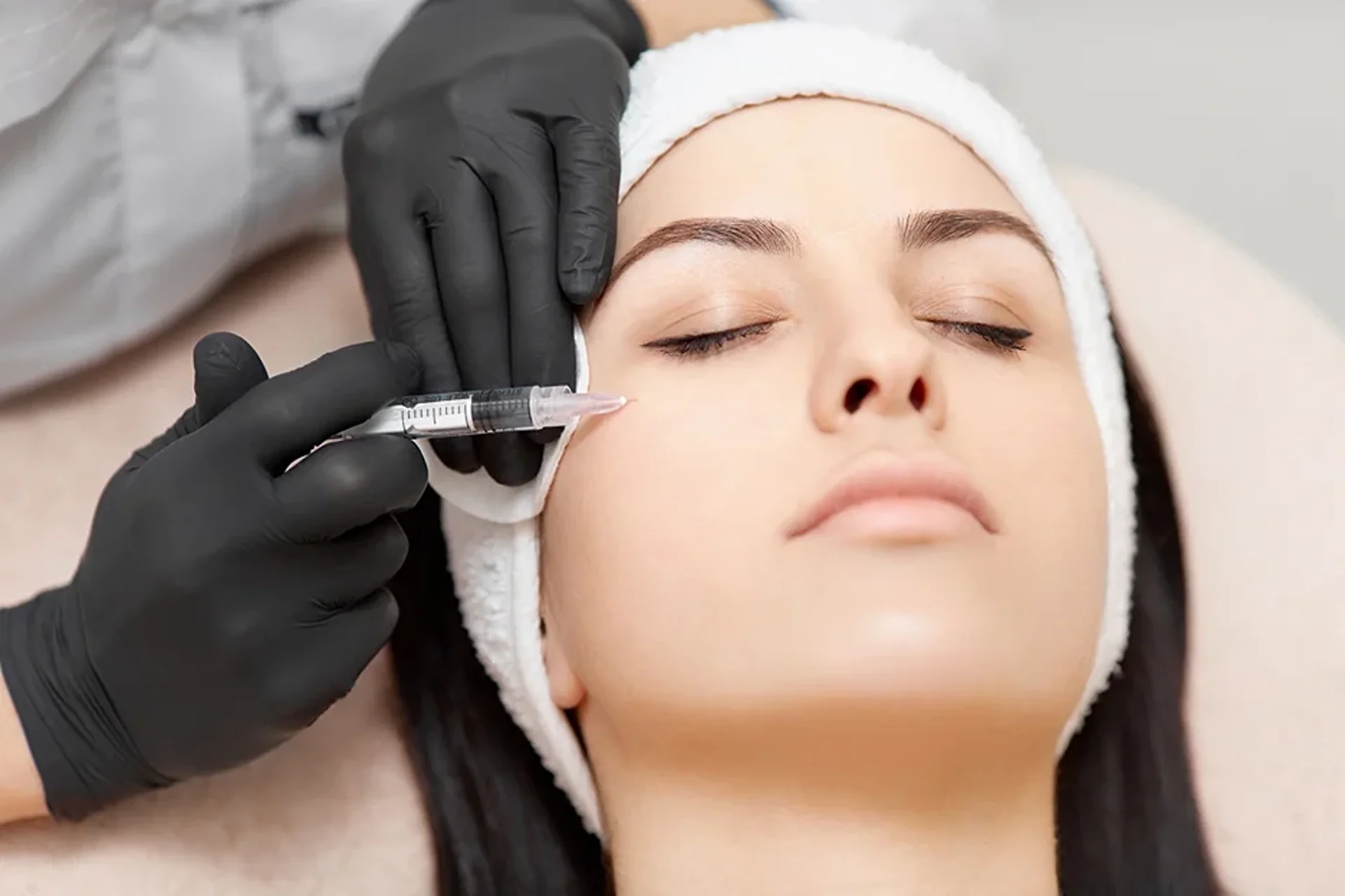 A Woman Getting Cheek Fillers||