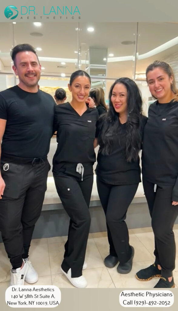 Dr. Lanna and her staff members at the clinic