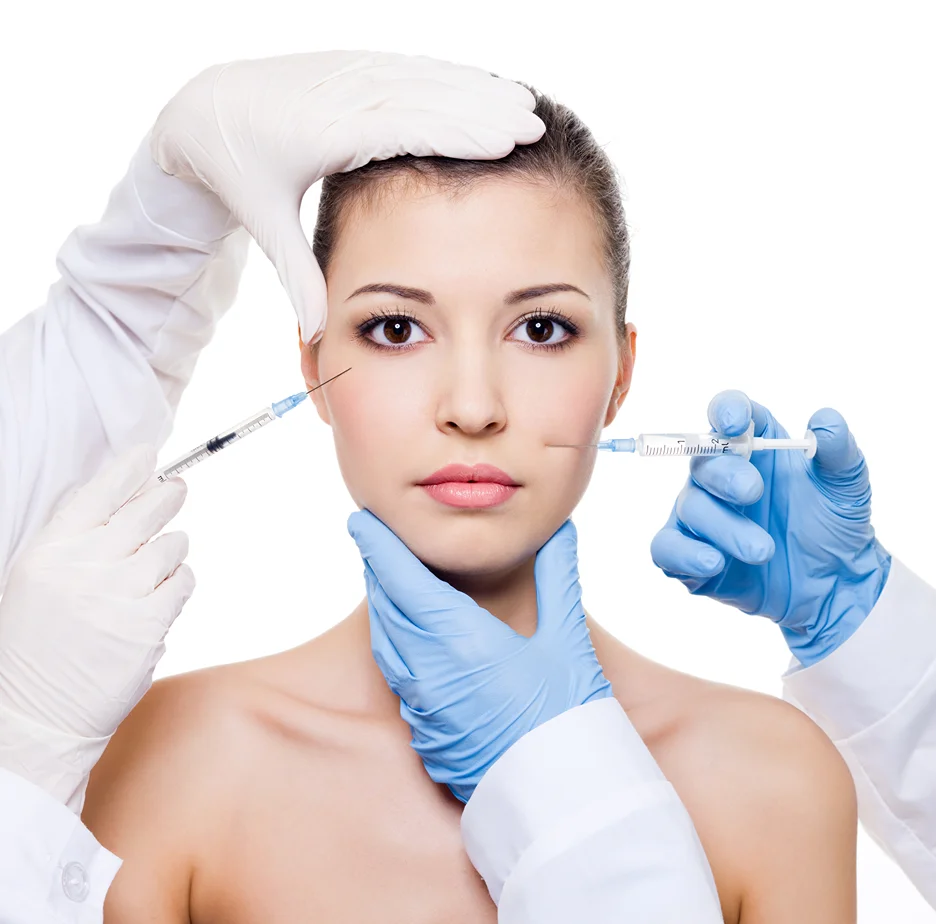 A Woman Getting Cheek Filler injections